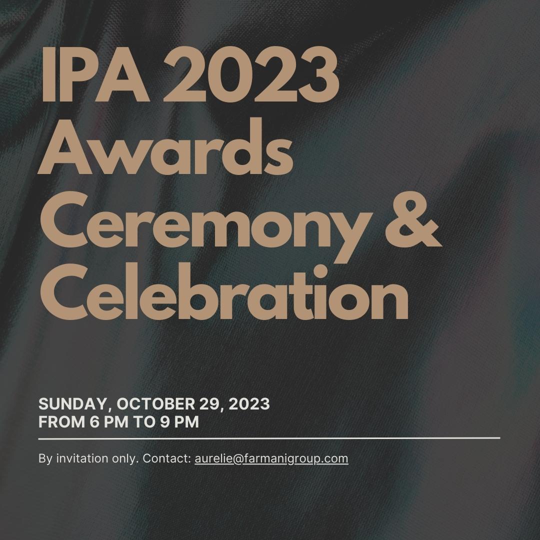 IPA 2023 Awards Ceremony and Celebration banner